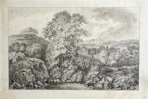 Gessner, Salomon (1730–1788): Baumlandschaft mit Ruine.