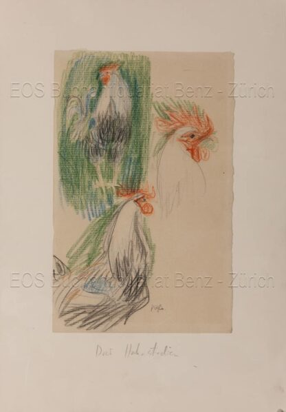 Fischer, Hans (1909–1958): -Drei Hahnstudien.