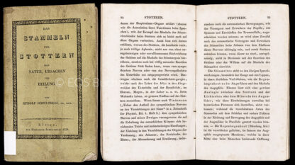 Schulthess, Rudolph: -Das Stammeln und Stottern,