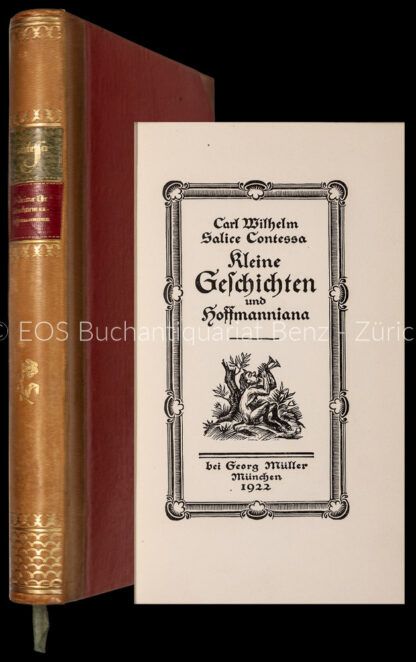 Salice-Contessa, Carl Wilhelm: -Kleine Geschichten und Hoffmanniana.