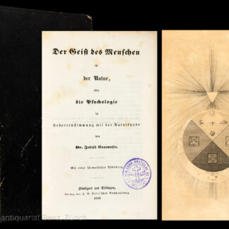 Ennemoser, Joseph: -Der Geist des Menschen in der Natur u. Religion.