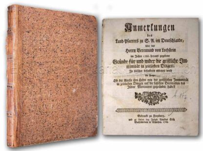 -Anmerkungen des Land-Pfarrers zu S.A. im Deutschlande, Uber des Herrn Veremund von Lochstein im Jahre 1766.