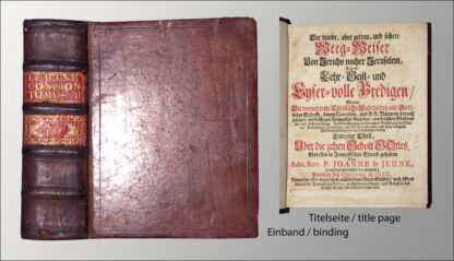 Jeune, Johannes le: -Der Blinde, aber getreu und sichere Weeg-Weiser von Jericho naher Jerusalem.