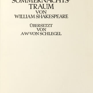 Shakespeare, William: -Ein Sommernachtstraum.