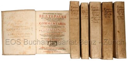 Est, Willem Hessels van: -Absolutissima in omnes Beati Pauli et septem catholicas apostolorum epistolas commentaria ... Auctore Guilielmo Estio.