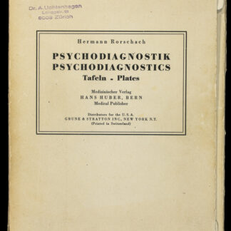 Rorschach, Hermann: -Psychodiagnostik / Psychdignostics
