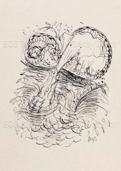 Fischer, Hans (1909–1958): -Schlange, Elefant und Krokodil.