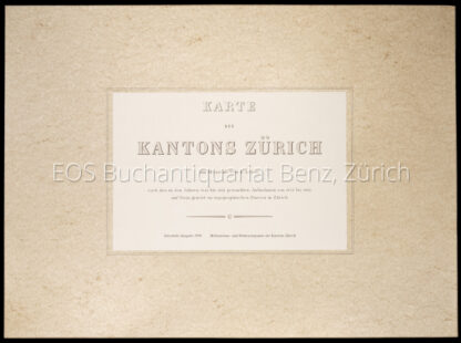 Wild, Johannes: -Karte des Kantons Zürich im Masstab von 1:25000