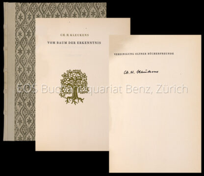 Kleukens, Ch(ristian) H(einrich): -Vom Baum der Erkenntnis.