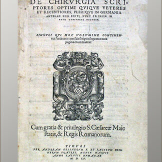 Gessner, Conrad: -Chirurgia.