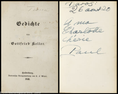 Keller, Gottfried:  Gedichte. – Bild 2