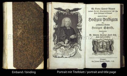Rieger, Georg Konrad: -Auserlesene Hochzeit-Predigten über zerschiedenen Stellen Heiliger Schrift,