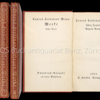 Meyer, Conrad Ferdinand: -Werke.