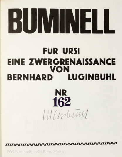 Luginbühl, Bernhard: -Buminell.