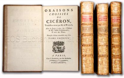 Cicero, Marcus Tullius: -Oraisons choisies.