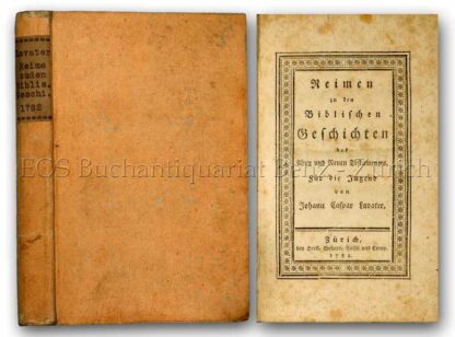 Lavater, Johann Kaspar: -Reimen zu den biblischen Geschichten