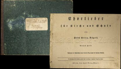 Nägeli, Hans Georg: -Chorlieder für Kirche und Schule.