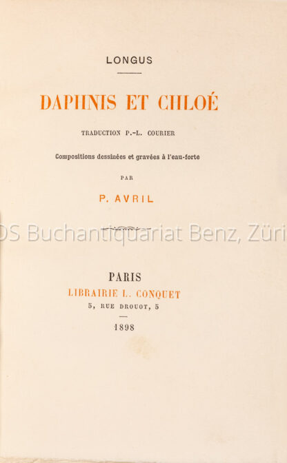 Longus:  Daphnis et Chloé. - Image 2