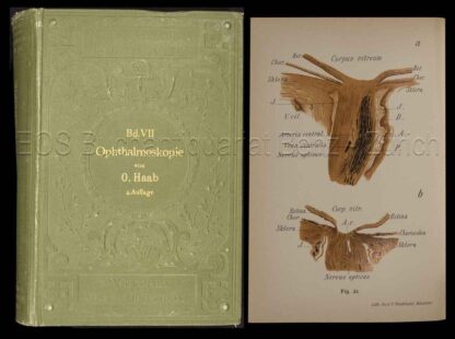 Haab, O(tto): -Atlas und Grundriss der Ophtalmoscopie und ophtalmoscopischen Diagnostik.