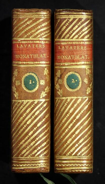 Lavater, Johann Kaspar: -Zwölf Monatsblätter für Freunde von (...). Für das Jahr 1794.