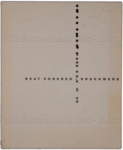 Zoderer, Beat: -Druckwerk.