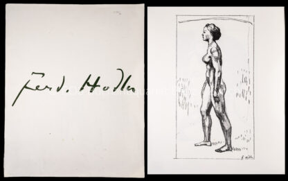Hodler, Ferdinand: -3 (von 4) Lithographien.