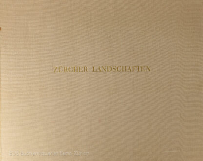 -Vierundzwanzig Original-Lithographien von Zürcher Landschaften.