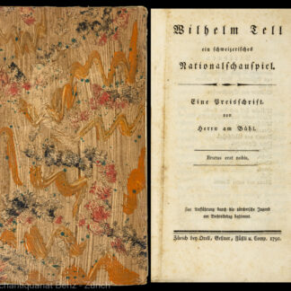 Am Bühl, Johann Ludwig: -Wilhelm Tell ein schweizerisches Nationalschauspiel.