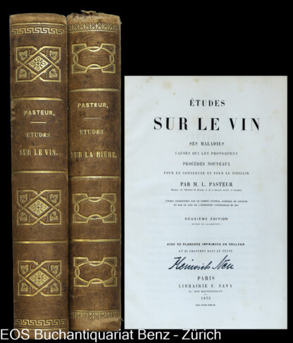 Pasteur, L(ouis): -Etudes sur la bière, ses maladies, causes qui provoquent, ...