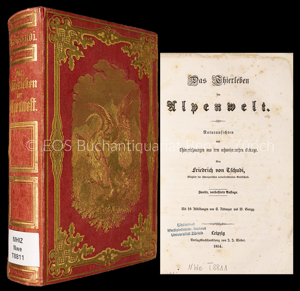 Das Thierleben der Alpenwelt. - EOS BUCHANTIQUARIAT BENZ Tschudi, Friedrich von: -Das Thierleben der Alpenwelt.