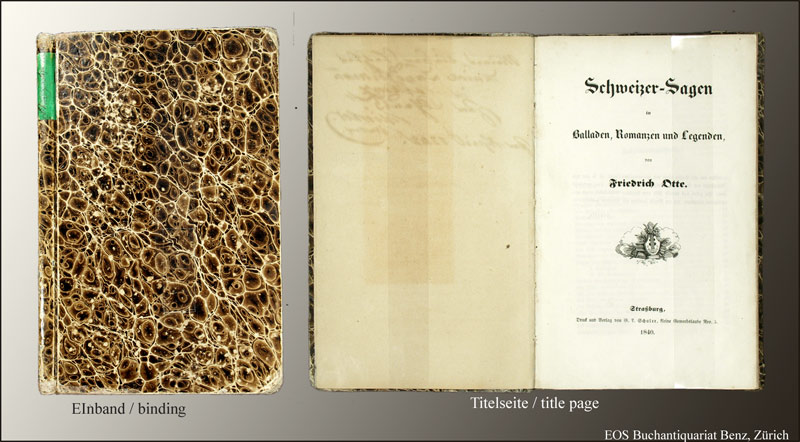 Schweizer-Sagen - EOS BUCHANTIQUARIAT BENZ Otte, Friedrich: -Schweizer-Sagen