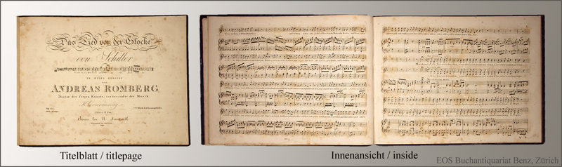 Das Lied von der Glocke - EOS BUCHANTIQUARIAT BENZ Romberg, Andreas Jakob: -Das Lied von der Glocke