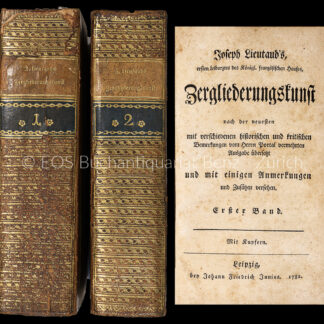 Zergliederungskunst - EOS BUCHANTIQUARIAT BENZ Lieutaud, Joseph: -Zergliederungskunst