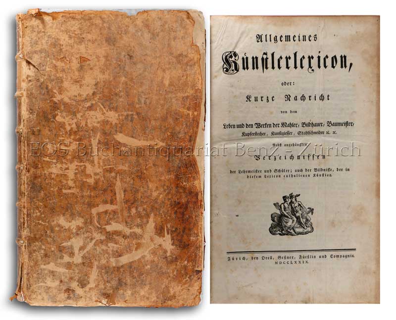Allgemeines Künstlerlexicon, - EOS BUCHANTIQUARIAT BENZ -Allgemeines Künstlerlexicon,