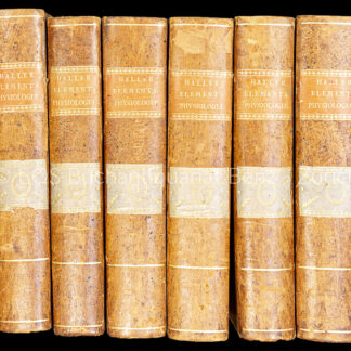 Haller, Albrecht von: -Elemanta physiologiae corporis humani.
