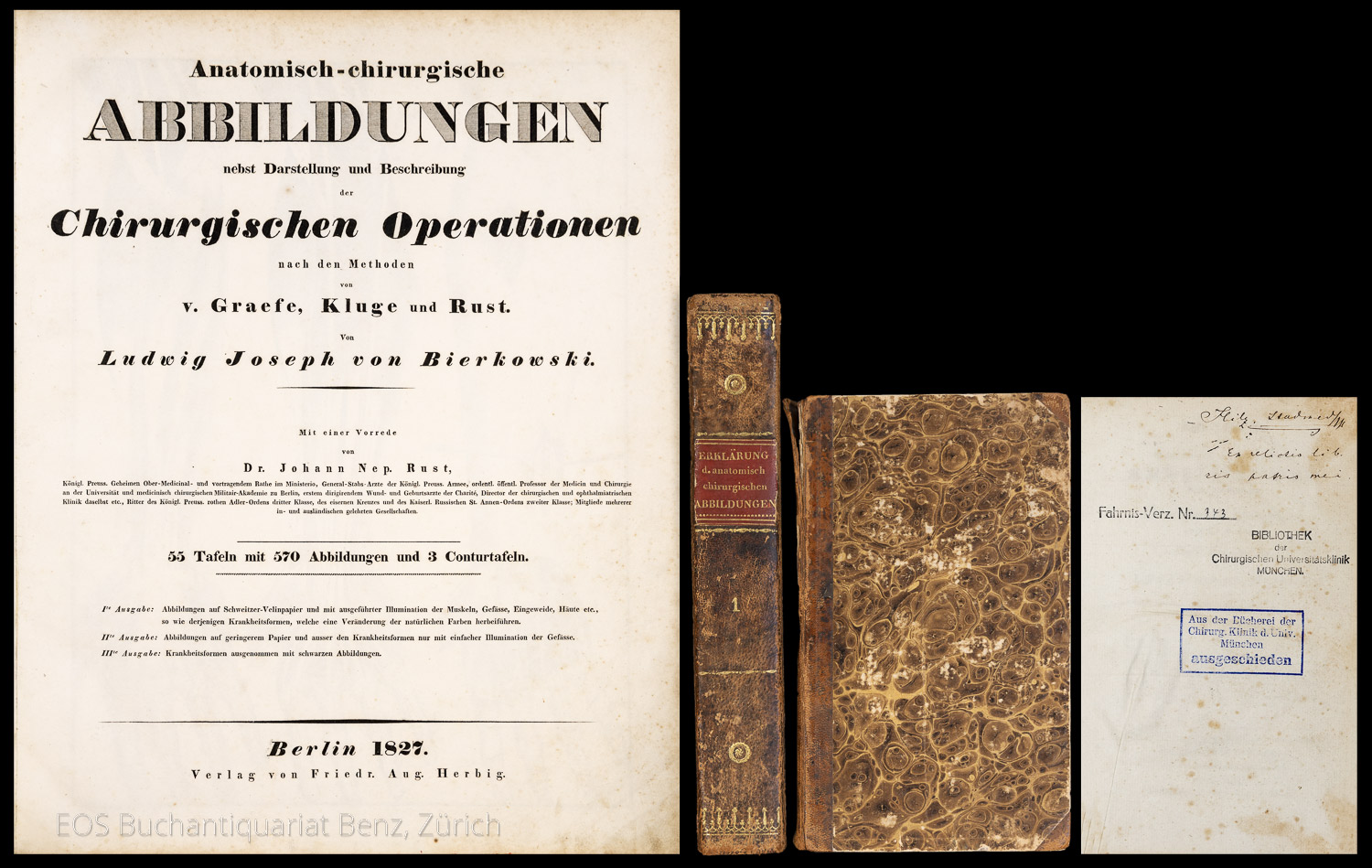 Anatomisch-chirurgische Abbildungen - EOS BUCHANTIQUARIAT BENZ Bierkowski, Ludwig Joseph von: -Anatomisch-chirurgische Abbildungen