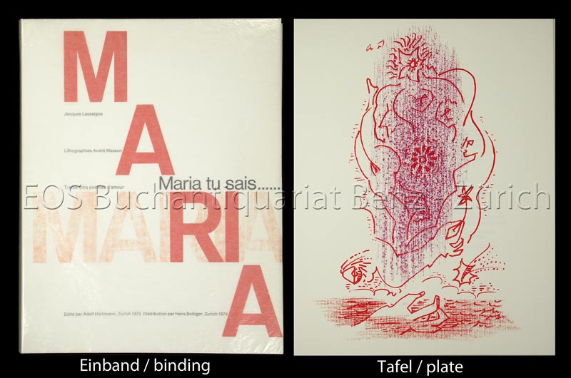 Maria tu sais. - EOS BUCHANTIQUARIAT BENZ Lassaigne, Jacques: -Maria tu sais.