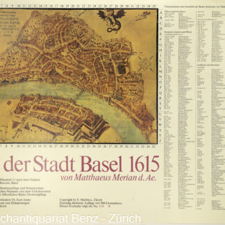 Merian, Matthaeus: -Plan der Stadt Basel 1615.