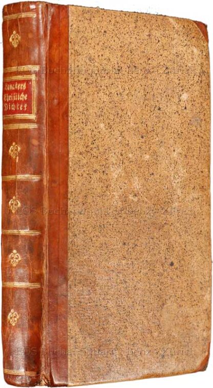 Lavater, Johann Kaspar: -Der Christliche Dichter. Ein Wochenblatt von Johann Caspar Lavater.