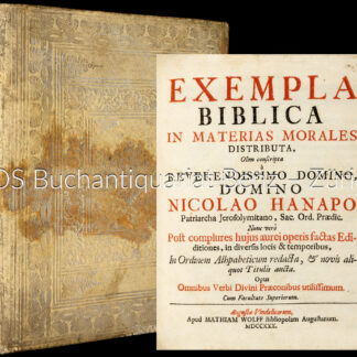 Nicolaus de Hanappes: -Exempla Biblica In Materias Morales Distributa.