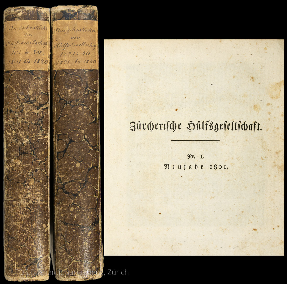 Zürcherische Hülfsgesellschaft. - EOS BUCHANTIQUARIAT BENZ -Zürcherische Hülfsgesellschaft.