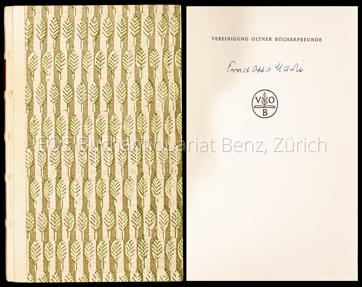 Gedichte. - EOS BUCHANTIQUARIAT BENZ Marti, Ernst Otto: -Gedichte.