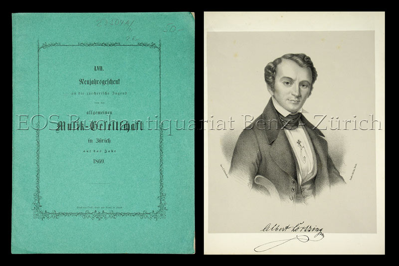 Albert Lortzing. - EOS BUCHANTIQUARIAT BENZ Weber (Pfarrer in Höngg): -Albert Lortzing.