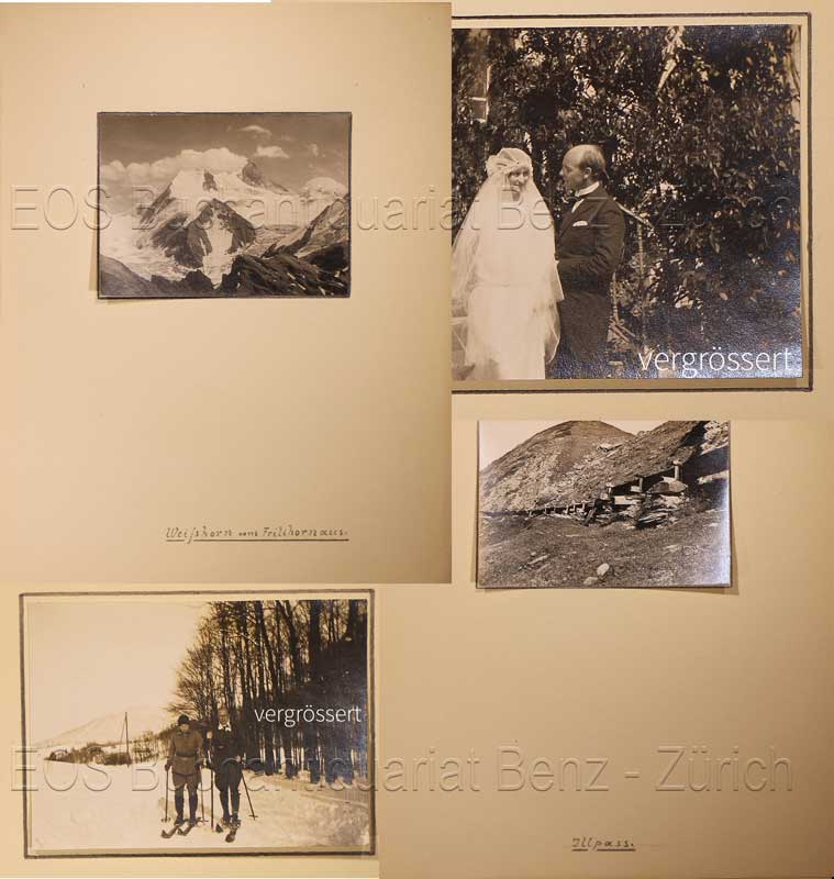 Fotoalbum mit dem Titel: Um mein Haus und in der Ferne. - EOS BUCHANTIQUARIAT BENZ Kummler, Hermann: -Fotoalbum mit dem Titel: Um mein Haus und in der Ferne.