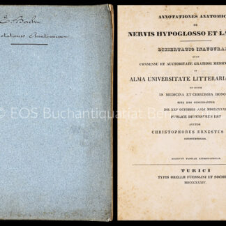 Bach, Christoph Ernst: -Annotationes anatomicae de nervis hypoglosso et laryngeis.