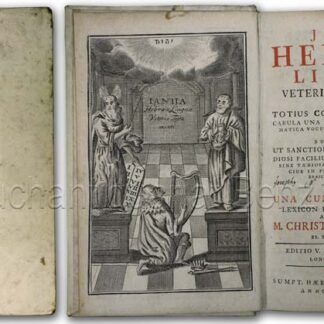 Reineccio, Christiano d. i. Reineccius, Christian: -Janua Hebrææ lingvæ veteris testamenti.