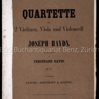 Haydn, Joseph: -Quartette für 2 Violinen, Viola, und Violoncell.