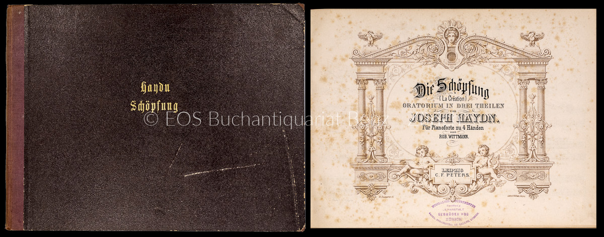 Die Schöpfung (La Création). - EOS BUCHANTIQUARIAT BENZ Haydn, Joseph: -Die Schöpfung (La Création).