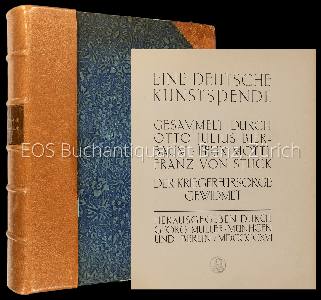 Deutsche Kunstspende. - EOS BUCHANTIQUARIAT BENZ Bierbaum, Otto Julius: -Deutsche Kunstspende.