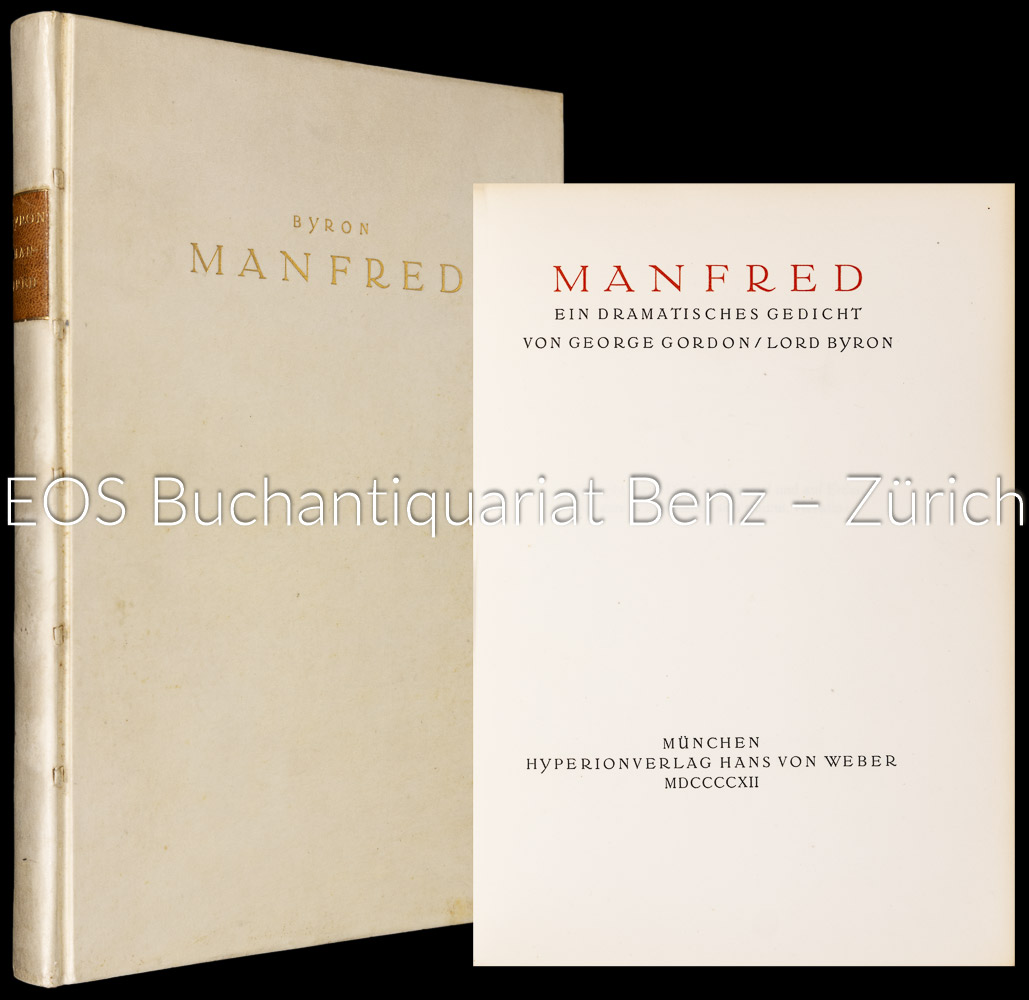 Manfred. - EOS BUCHANTIQUARIAT BENZ Byron, George Gordon Lord: -Manfred.